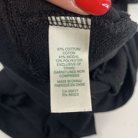 Roots Canada Size M Sweatshirt Shirt Cowl Turtleneck Neck Short Dolman Sleeve - Picture 6 of 8